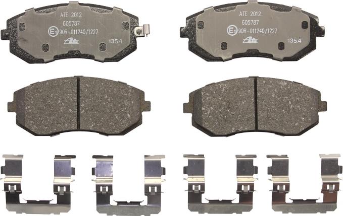 ATE 13.0460-5787.2 - Гальмівні колодки, дискові гальма autocars.com.ua