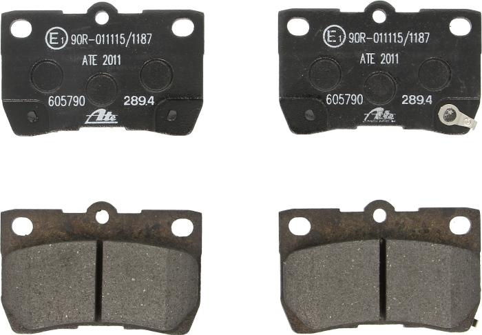 ATE 13.0460-5790.2 - Гальмівні колодки, дискові гальма autocars.com.ua