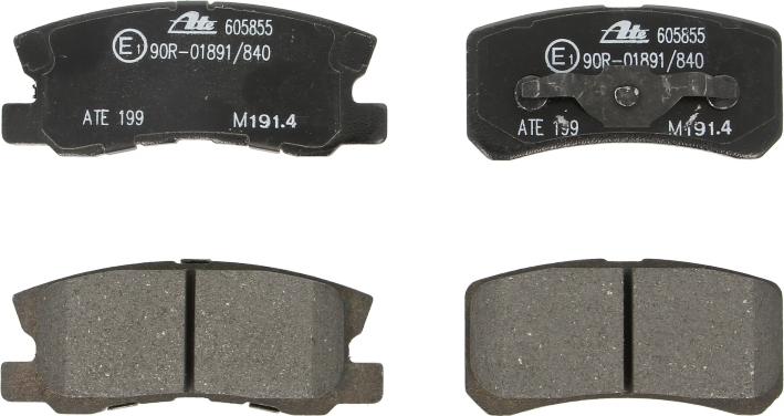 ATE 13.0460-5855.2 - Гальмівні колодки, дискові гальма autocars.com.ua