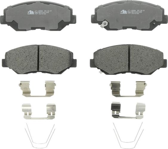 ATE 13.0460-5860.2 - Гальмівні колодки, дискові гальма autocars.com.ua