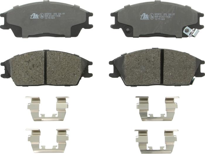 ATE 13.0460-5872.2 - Гальмівні колодки, дискові гальма autocars.com.ua