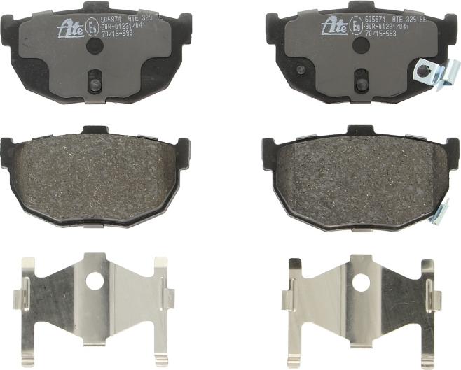 ATE 13.0460-5874.2 - Гальмівні колодки, дискові гальма autocars.com.ua