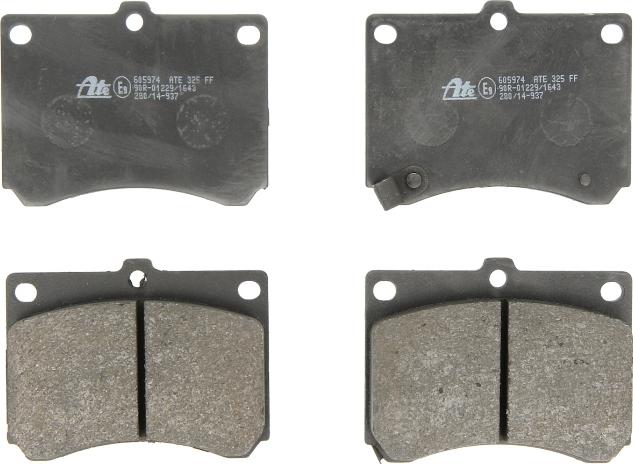 ATE 13.0460-5974.2 - Гальмівні колодки, дискові гальма autocars.com.ua