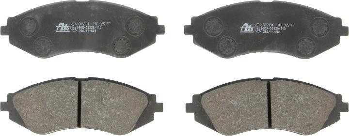 ATE 13.0460-5994.2 - Гальмівні колодки, дискові гальма autocars.com.ua