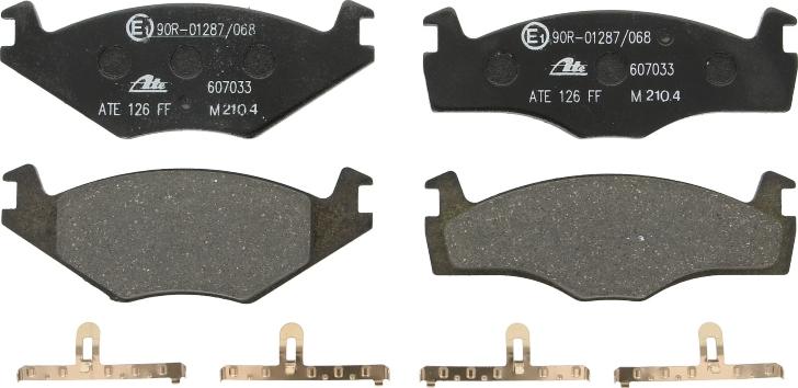 ATE 13.0460-7033.2 - Гальмівні колодки, дискові гальма autocars.com.ua