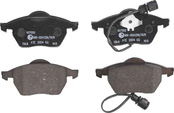 ATE 13.0460-7050.2 - Гальмівні колодки, дискові гальма autocars.com.ua