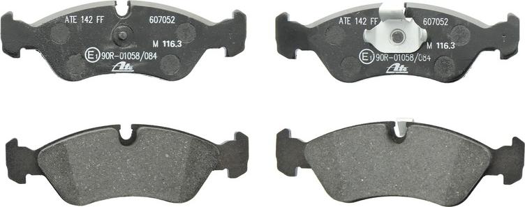ATE 13.0460-7052.2 - Гальмівні колодки, дискові гальма autocars.com.ua