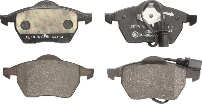 ATE 13.0460-7110.2 - Гальмівні колодки, дискові гальма autocars.com.ua