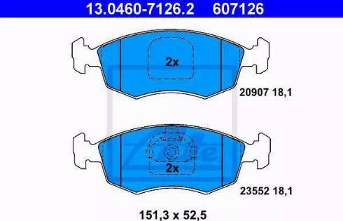 Alpha Brakes HKP-FT-033 - Гальмівні колодки, дискові гальма autocars.com.ua