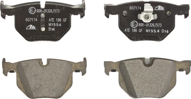 ATE 13.0460-7174.2 - Гальмівні колодки, дискові гальма autocars.com.ua