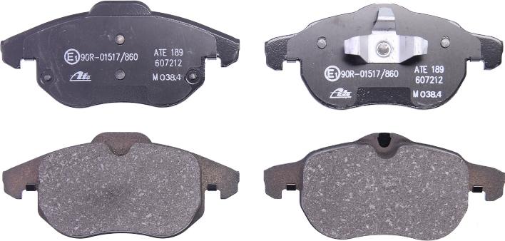 ATE 13.0460-7212.2 - Гальмівні колодки, дискові гальма autocars.com.ua