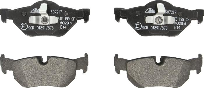 ATE 13.0460-7217.2 - Гальмівні колодки, дискові гальма autocars.com.ua