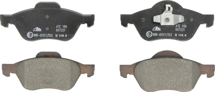 ATE 13.0460-7221.2 - Гальмівні колодки, дискові гальма autocars.com.ua