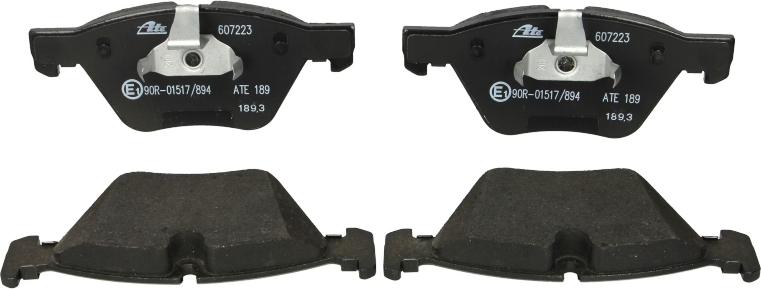 ATE 13.0460-7223.2 - Гальмівні колодки, дискові гальма autocars.com.ua