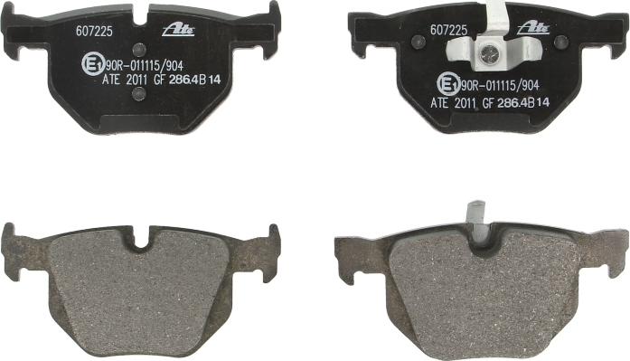 ATE 13.0460-7225.2 - Гальмівні колодки, дискові гальма autocars.com.ua