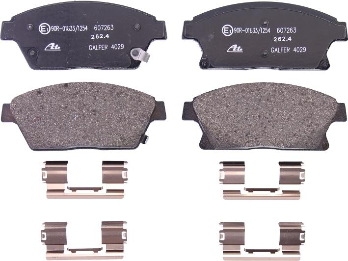 ATE 13.0460-7263.2 - Гальмівні колодки, дискові гальма autocars.com.ua