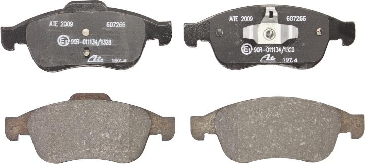 ATE 13.0460-7266.2 - Гальмівні колодки, дискові гальма autocars.com.ua