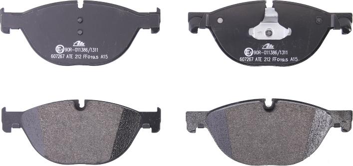 ATE 13.0460-7267.2 - Гальмівні колодки, дискові гальма autocars.com.ua