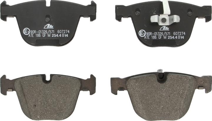 ATE 13.0460-7274.2 - Гальмівні колодки, дискові гальма autocars.com.ua
