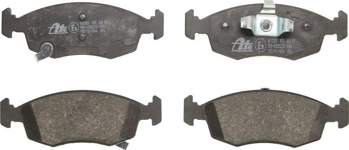 ATE 13.0460-7289.2 - Гальмівні колодки, дискові гальма autocars.com.ua