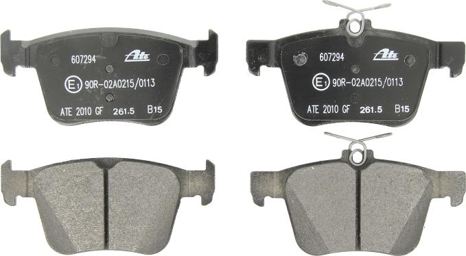 ATE 13.0460-7294.2 - Гальмівні колодки, дискові гальма autocars.com.ua