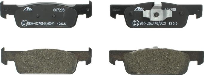 ATE 13.0460-7298.2 - Гальмівні колодки, дискові гальма autocars.com.ua