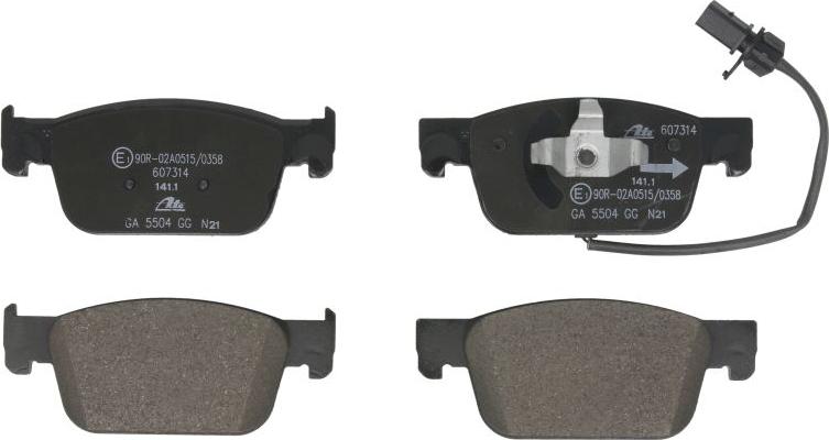 ATE 13.0460-7314.2 - Гальмівні колодки, дискові гальма autocars.com.ua