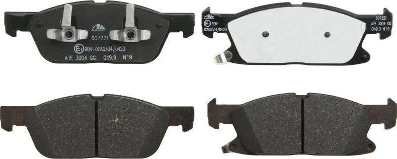 ATE 13.0460-7321.2 - Гальмівні колодки, дискові гальма autocars.com.ua