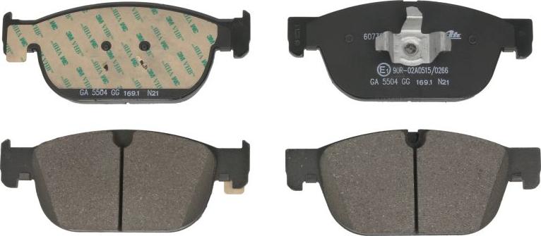 ATE 13.0460-7328.2 - Гальмівні колодки, дискові гальма autocars.com.ua