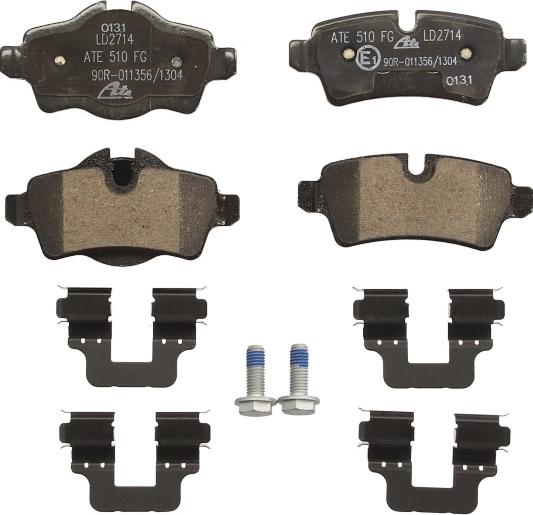 ATE 13.0470-2714.2 - Гальмівні колодки, дискові гальма autocars.com.ua