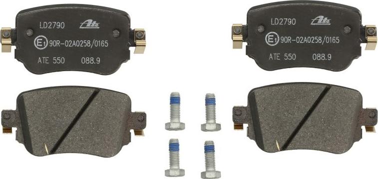 ATE 13.0470-2790.2 - Гальмівні колодки, дискові гальма autocars.com.ua