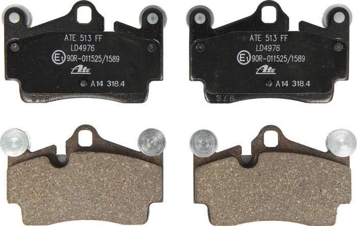 ATE 13.0470-4976.2 - Гальмівні колодки, дискові гальма autocars.com.ua