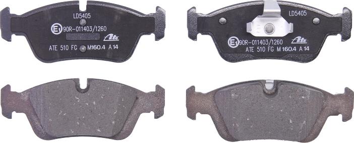 ATE 13.0470-5405.2 - Гальмівні колодки, дискові гальма autocars.com.ua