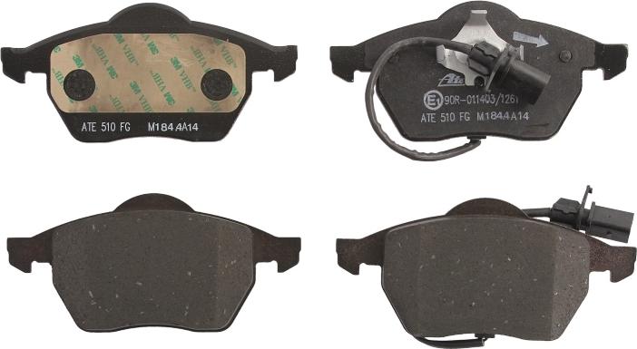 ATE 13.0470-7110.2 - Гальмівні колодки, дискові гальма autocars.com.ua