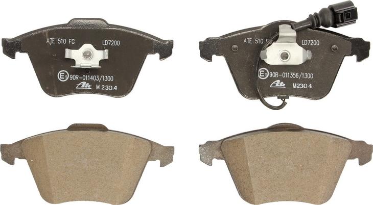 ATE 13.0470-7200.2 - Гальмівні колодки, дискові гальма autocars.com.ua