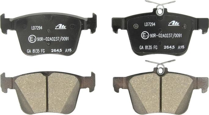 ATE 13.0470-7294.2 - Гальмівні колодки, дискові гальма autocars.com.ua