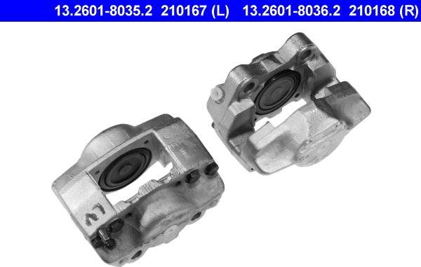 ATE 13.2601-8035.2 - Гальмівний супорт autocars.com.ua