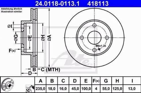 Alpha Brakes HTP-MZ-042 - Гальмівний диск autocars.com.ua