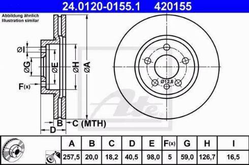 Alpha Brakes HTP-PE-013 - Гальмівний диск autocars.com.ua