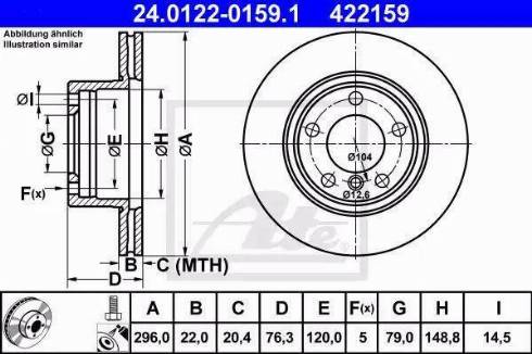 Alpha Brakes HTP-BM-012 - Гальмівний диск autocars.com.ua