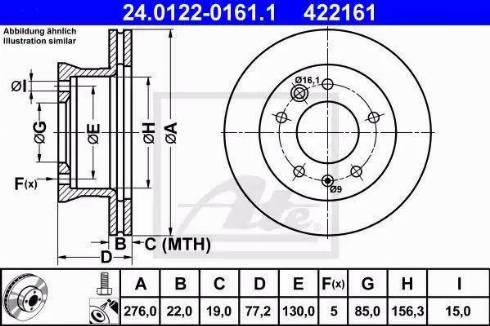 Alpha Brakes HTP-ME-022 - Тормозной диск autodnr.net