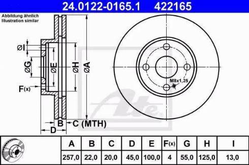 Alpha Brakes HTP-MZ-049 - Гальмівний диск autocars.com.ua