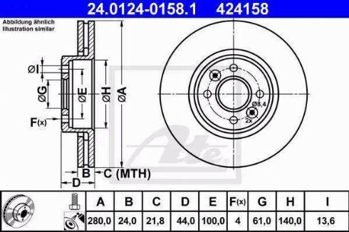 Alpha Brakes HTP-RE-011 - Гальмівний диск autocars.com.ua