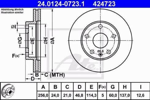 Alpha Brakes HTP-DW-007 - Гальмівний диск autocars.com.ua