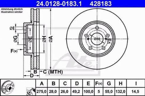 Alpha Brakes HTP-TY-126 - Гальмівний диск autocars.com.ua