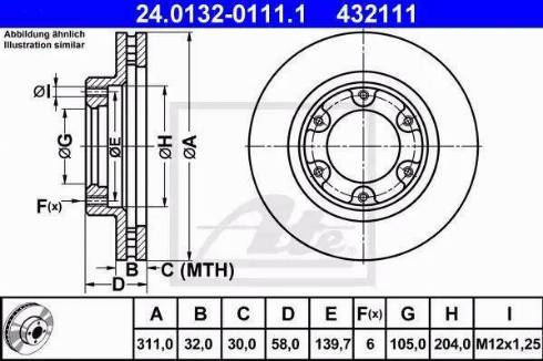 Alpha Brakes HTP-TY-124 - Гальмівний диск autocars.com.ua