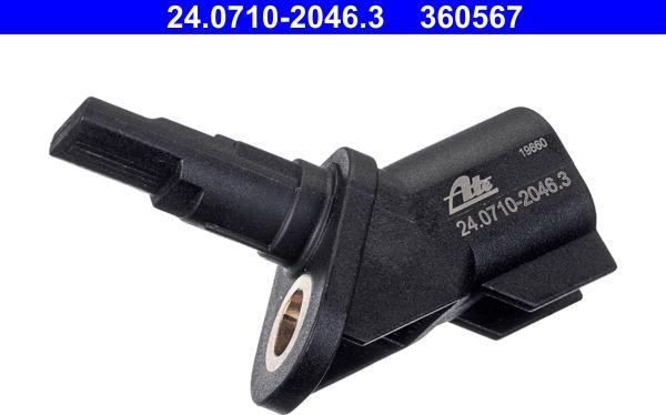 ATE 24.0710-2046.3 - Датчик ABS, частота обертання колеса autocars.com.ua