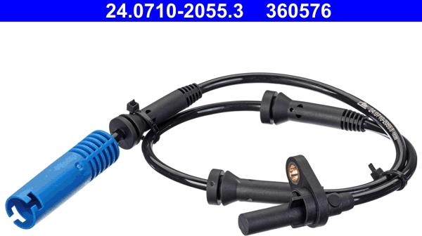ATE 24.0710-2055.3 - Датчик ABS, частота обертання колеса autocars.com.ua