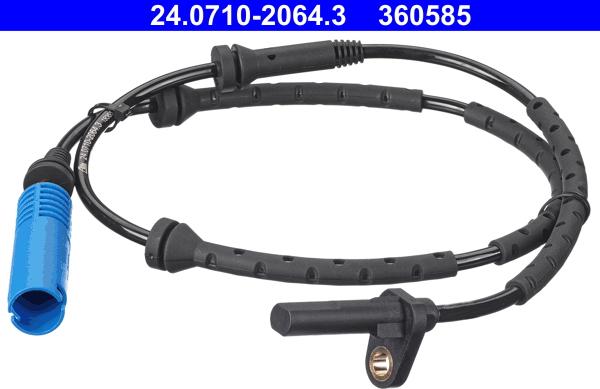 ATE 24.0710-2064.3 - Датчик ABS, частота обертання колеса autocars.com.ua