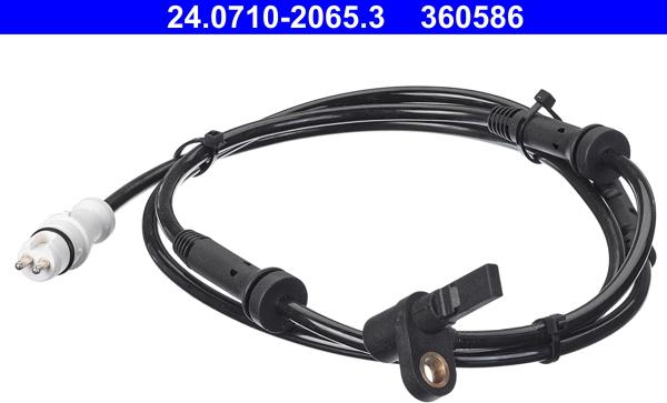 ATE 24.0710-2065.3 - Датчик ABS, частота обертання колеса autocars.com.ua